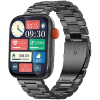 Atlanta 9739/7 Smartwatch mit 2 Bändern Schwarz