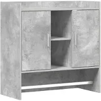 vidaXL Wandregal Wandhalterung Betongrau 80 x 36 x 80 cm Holzwerkstoff