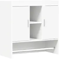 vidaXL Wandregal Wandhalterung Weiß 80 x 36 x 80 cm Holzwerkstoff