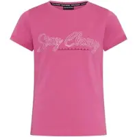 Bruno Banani T-Shirt "Shirt mit glitzernder Strass-Applikation für Mädchen" Für TEENS. Cooles Logoshirt