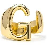 Luxenter Ring mit 18-karätiger Gelbgold-Finish – Alphabet