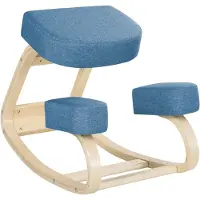 Vinsetto KNIESTUHL Birke Polyester Blau