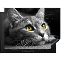 KitchenYeah Herdabdeckplatte Katze | Gr.: 70 x 52 cm