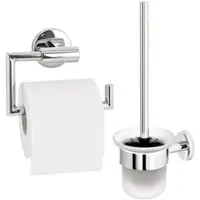Bremermann Badezimmer Zubehör-Set LUCENTE 2tlg. ca. 14,5 x 35 x 11,5 cm (B/H/T) | Gr.: onesize
