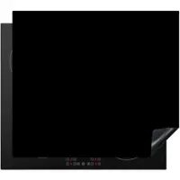 KitchenYeah Herdabdeckplatte Schwarz | Gr.: 81 x 52 cm