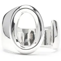 Luxenter Ring mit Silber-Finish – Alphabet