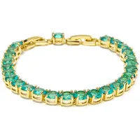 Luxenter -Armband mit grünem Paraiba-Hydrothermalquarz, 18 Karat Gelbgold-Finish – Dragki