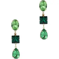 Otazu Green Crystal Earrings Größe: OS | Ohrringe Outlet | Damen | Grün