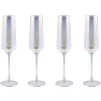 Butlers Sektglas PEARL 4er-Set in Durchsichtig | Gr.: onesize