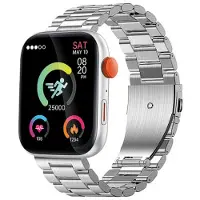 Atlanta 9739/19 Unisex-Aktivitätstracker mit 2 Bändern Silberfarben