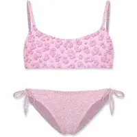 MC2 SAINT BARTH Jaiden Printed Bralette Bikini shiny strass leopard 20 (00852L) 10 yrs
