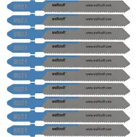 Wolfcraft 8021100 10 Stichsägeblätter Metall Gerade 1-4 mm 10 St.