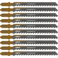 Wolfcraft 8010100 10 Stichsägeblätter Holz Schnell 50 mm 10 St.