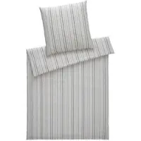 Elegante Web-Seersucker Bettwäsche Paula Kissenbezug einzeln 40x80 cm multi-natur