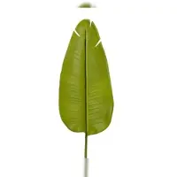 Décoris Kunst Blatt Bananenpflanze 20x100cm Kunststoff Kunstpflanze Künstliches Bananenblatt Frühlingsdeko Sommerdeko Balkondeko Zimmerdeko Grün