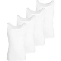 Götzburg Tank-Top 4Er Pack Nürnberg in weiss | Gr.: 6