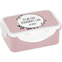 GEDA LABELS Brotdose Ich bin eine verdammte Lady in Rosa - 18x13x8cm | Gr.: onesize