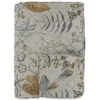 Chic Antique Quilt AIX OPAL mit Blumen Muster 180x130 cm | Gr.: onesize