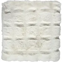 Eskimo Webpelz Kissenhülle Cloud 45x45 cm | creme - weiß