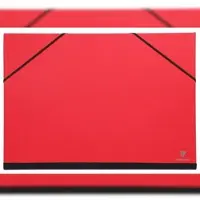 Clairefontaine 10x Zeichenmappe mit Gummizug 28x38 cm - Rot 144805C
