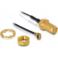 DeLOCK 88417, I-PEX M / SMA F, Schwarz, 0,35 m