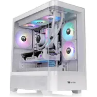 Thermaltake View 290 TG ARGB, Midi Tower, PC, Weiß, ATX, micro ATX, Mini-ITX, SPCC, Gehärtetes Glas, 18 cm
