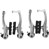 OEM Bike V Remsatz - 2er Set - Sicher Fahrrad - Verbessertes Remverhalten - Schwarz