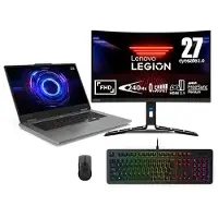 Lenovo LOQ 17i + R27fc-30 Gaming Monitor, Legion Keyboard & Mouse Intel Core i7-14700HX Prozessor der 14. Generation E-Kerne bis zu 3,90 GHz P-Kerne bis zu 5,50 GHz, Ohne Betriebssystem, 512 GB SSD