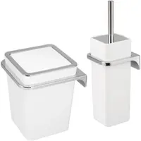 Bremermann Badezimmer-Set Zubehör-Set 2-tlg. Savona weiß | Gr.: onesize