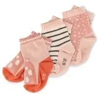 Sigikid Sockenset 3er Savanne in Rosa/Rost-Orange | Gr.: 31-33