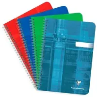 Clairefontaine 5x Notizbuch mit Doppelspirale DIN A5 14,8x21cm, 90 Blatt, 90g, blanko - Sortiert 8540C