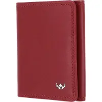 Golden Head Leder Kartenetui Polo RFID Protect Minischeintasche 1012 Rot dunkelrot