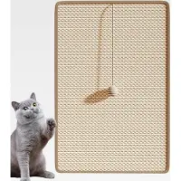 Markenlos Kratzbrett für Katzenkrallen, Sisal-Schleifmatte, Eckwandpaneel, Bälle, Spielzeug | Sofaschutz für Haustiere, für Katzen im Innenbereich