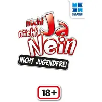 MEGABLEU | Nicht Ja Nicht Nein - Nicht Jugendfrei | 18+ | Gesellschaftsspiele für Erwachsene | Partyspiel Kommunikation | Kreativ Fragen beantworten | Witziges Fragespiel | Ab 2 Spielern ab 18 Jahren