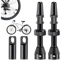 OEM Aluminium Ventil für Tubeless Fahrradreifen - 44 mm - schwarz