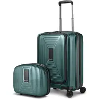 Redolz Essentials 14 Kofferset 2 tlg. Kabinentrolley mit Dehnfalte + Beautycase