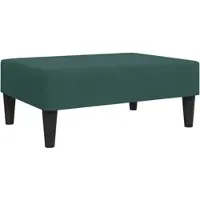 Décoshop26 - Fußhocker/Fußstütze 77 x 55 x 31 cm grüner Samt DEC030677