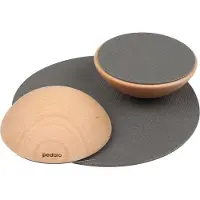 Pedalo Fußgewölbedehner Set, Balance-Step, Holz, 120 kg, Holz, 250 mm, 280 mm