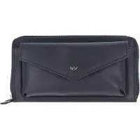 Golden Head Leder Geldbörse Polo RFID Protect RV-Damenbörse 2830 Marineblau dunkelblau