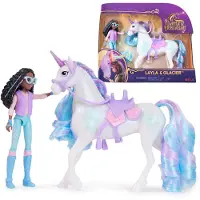 Unicorn Academy Layla und Einhorn Glacier Set - ca. 12 cm, Modepuppe, Weiblich, 4 Jahr(e), Mädchen, 115 mm, 180 g
