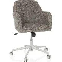 Hjh LIVING Home Office Bürostuhl SOLAO HOME Schreibtischstuhl mit Armlehnen Stoff Drehstuhl