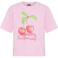 Kidsworld T-Shirt "Shirt mit Kirschen-Print" lässige Passform, Kurzarm, bedruckt, aus Baumwolle