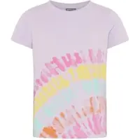 Kidsworld T-Shirt "Shirt mit Regenbogen-Print" Kurzarm, hüftlang geschnitten, bedruckt, Rundhals-Ausschnitt
