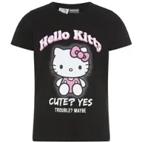 Kidsworld T-Shirt "HELLO KITTY T-Shirt: Cute?" Kurzarm, Rundhalsausschnitt, bedruckt, normale Länge