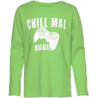 Kidsworld Langarmshirt in neongrün | Gr.: 152/158