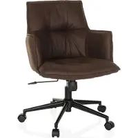 Hjh LIVING Home Office Bürostuhl SOLAO LIFE Schreibtischstuhl mit Armlehnen Stoff Drehstuhl
