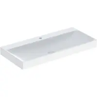 Geberit Waschtisch One 105cm, Hahnl. mit., o. ÜL, weiß KeraTect