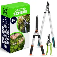 Kadax Astschere Gartenheckenset Strauchschere Manuell Stark