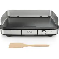 Tefal Maxi Plancha Tischgrill CB690D, Schwarz, Rechteckig, 470 x 330 mm, 2 m, 2300 W, 520 mm