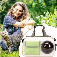 Markenlos Transporttasche für Katzen, Luftpolstertasche für Kätzchen | atmungsaktiv, stoßfest, für Reisen mit dem Flugzeug, Tierarztbesuch, Wandern, Transport im Auto